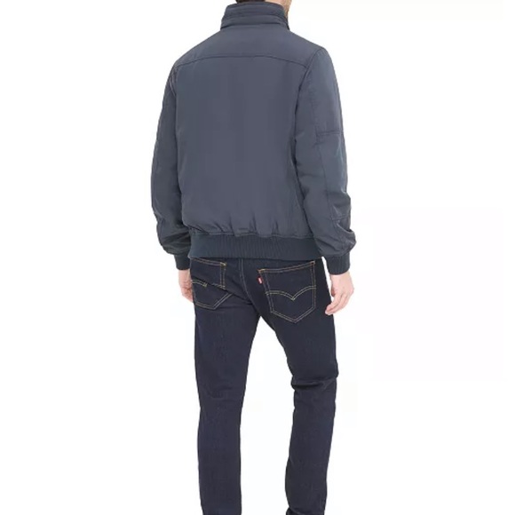 Tommy Hilfiger Men's Four-Pocket Filled Performance Bomber Jacket Navy Small - Picture 8 of 11